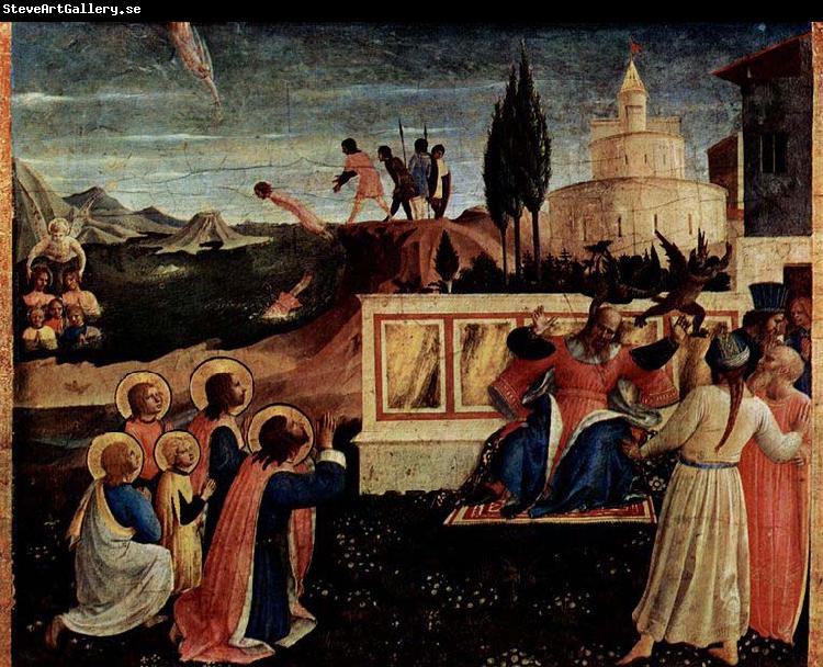 Fra Angelico Martyrium der Heiligen Kosmas und Damian, Wundersame Erettung vor dem Tod durch Ertrinken